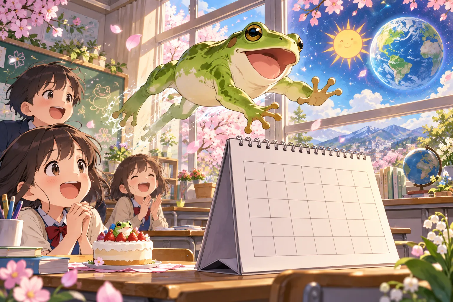 うるう日(2月29日)(Leap Day)のイラスト