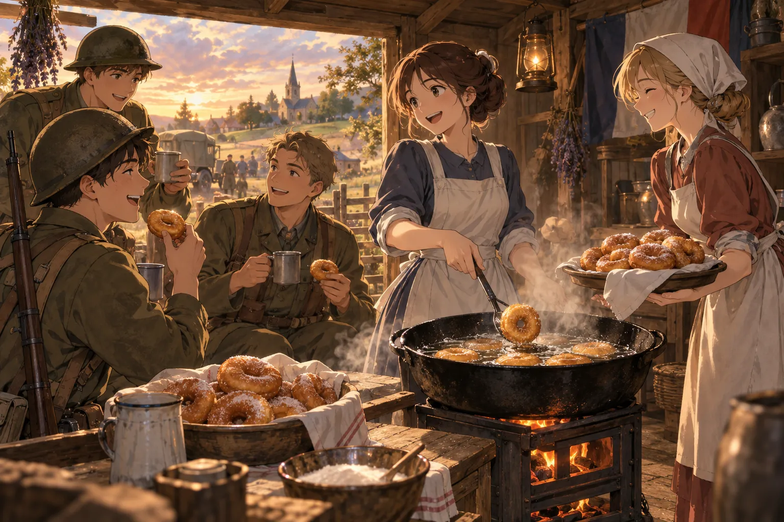 ナショナル・ドーナツ・デー（National Donut Day）のイラスト