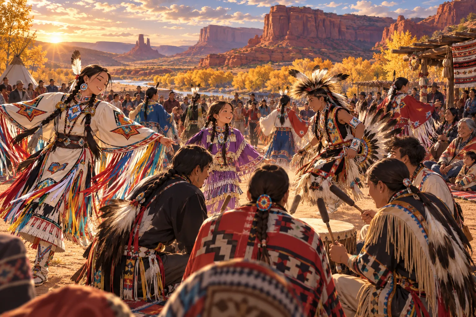 ネイティブ・アメリカン文化継承月間（Native American Heritage Month）のイラスト