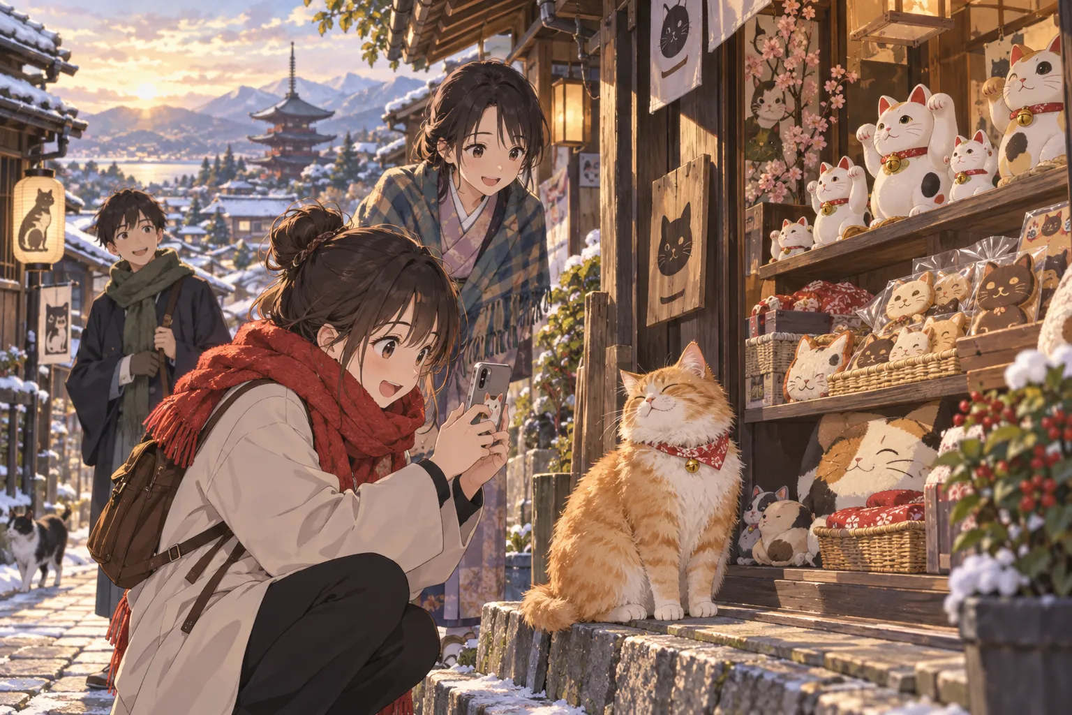 猫の日(2月22日)(Cat Day in Japan)のイラスト