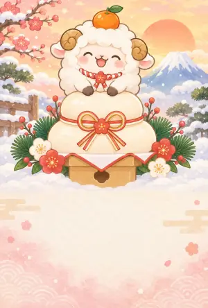 未年の年賀状デザイン