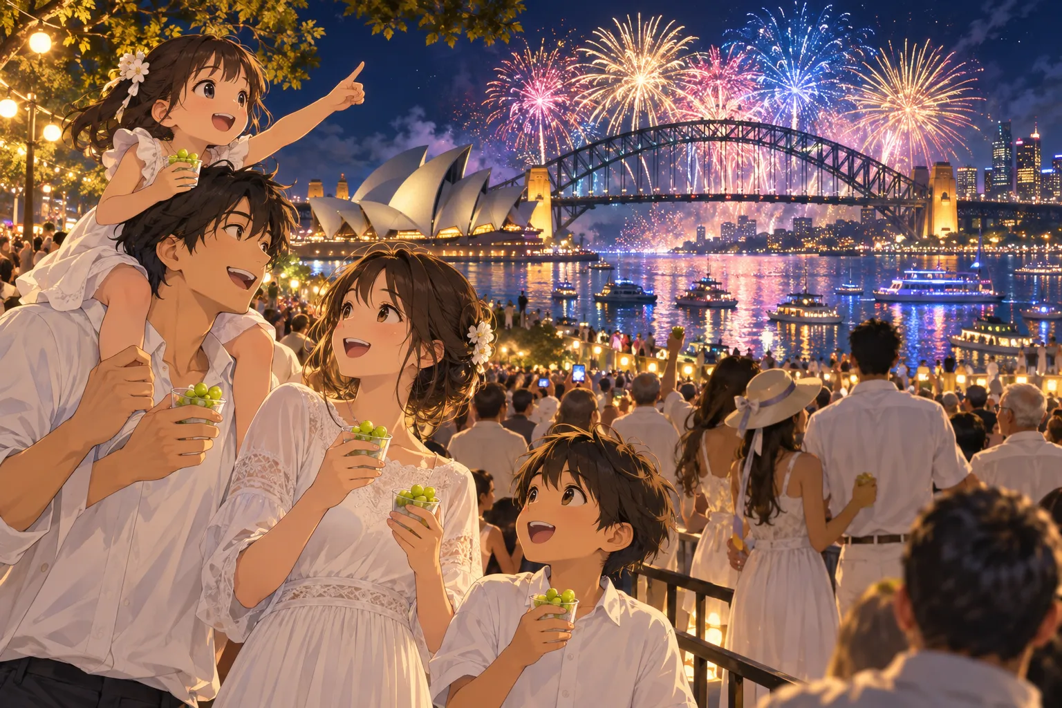 大みそか（世界のカウントダウン）（New Year's Eve）のイラスト