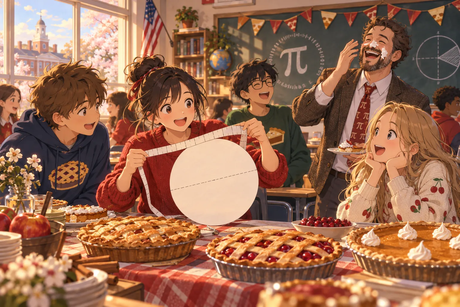 円周率の日（パイ・デー）（Pi Day）のイラスト