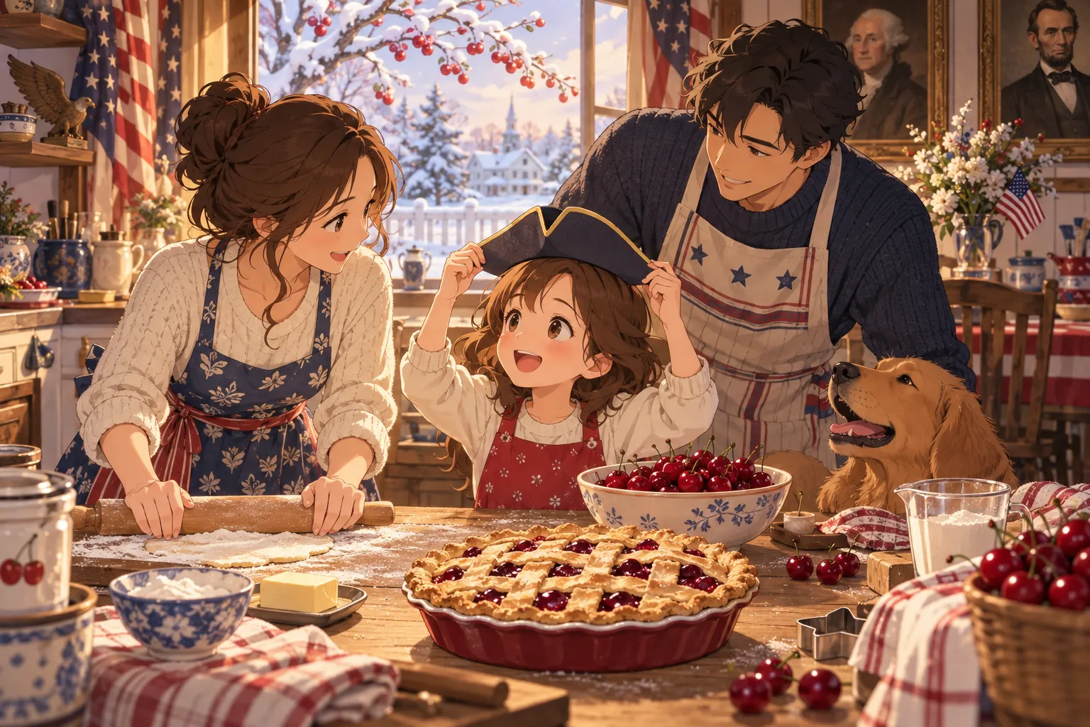 大統領の日（プレジデント・デー）（Presidents' Day）のイラスト