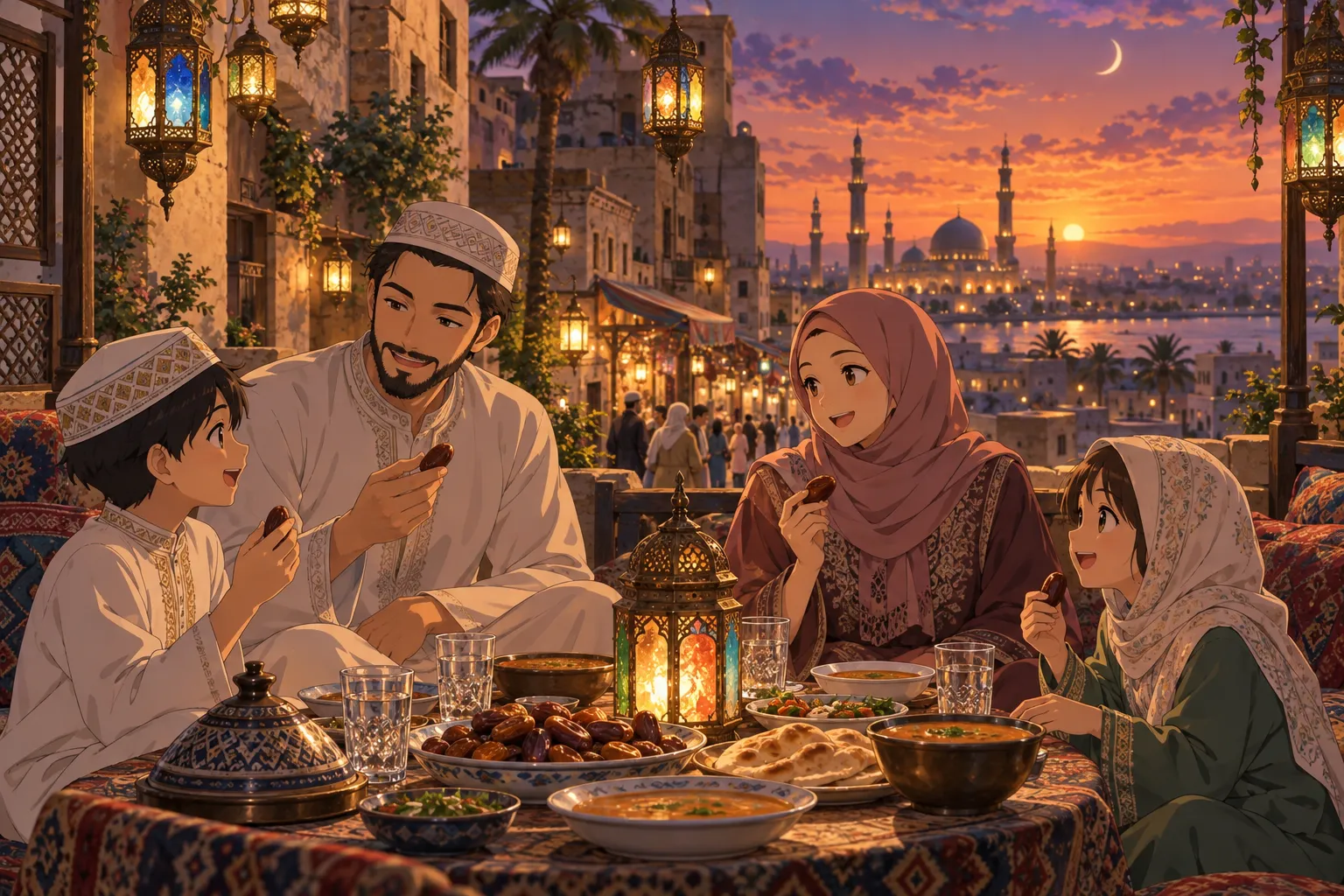ラマダンとイード(Ramadan & Eid al-Fitr)のイラスト