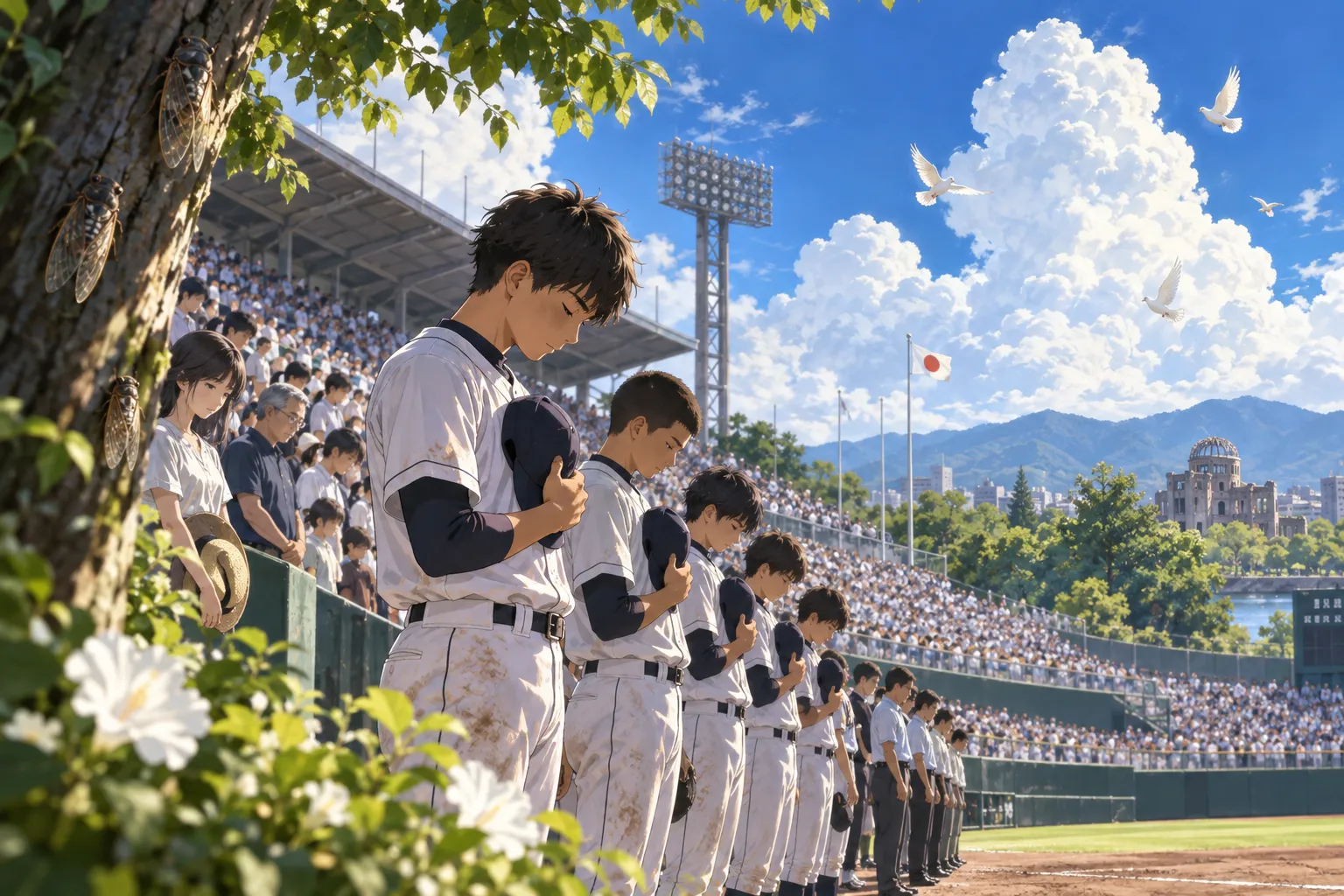 終戦の日（8月15日）（End of the War Memorial Day）のイラスト