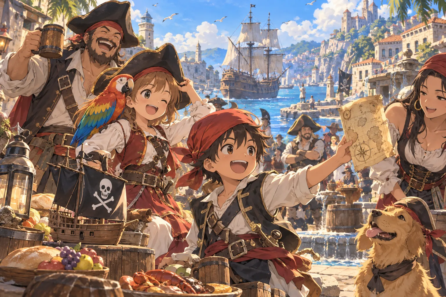 海賊っぽくしゃべる日(International Talk Like a Pirate Day)のイラスト
