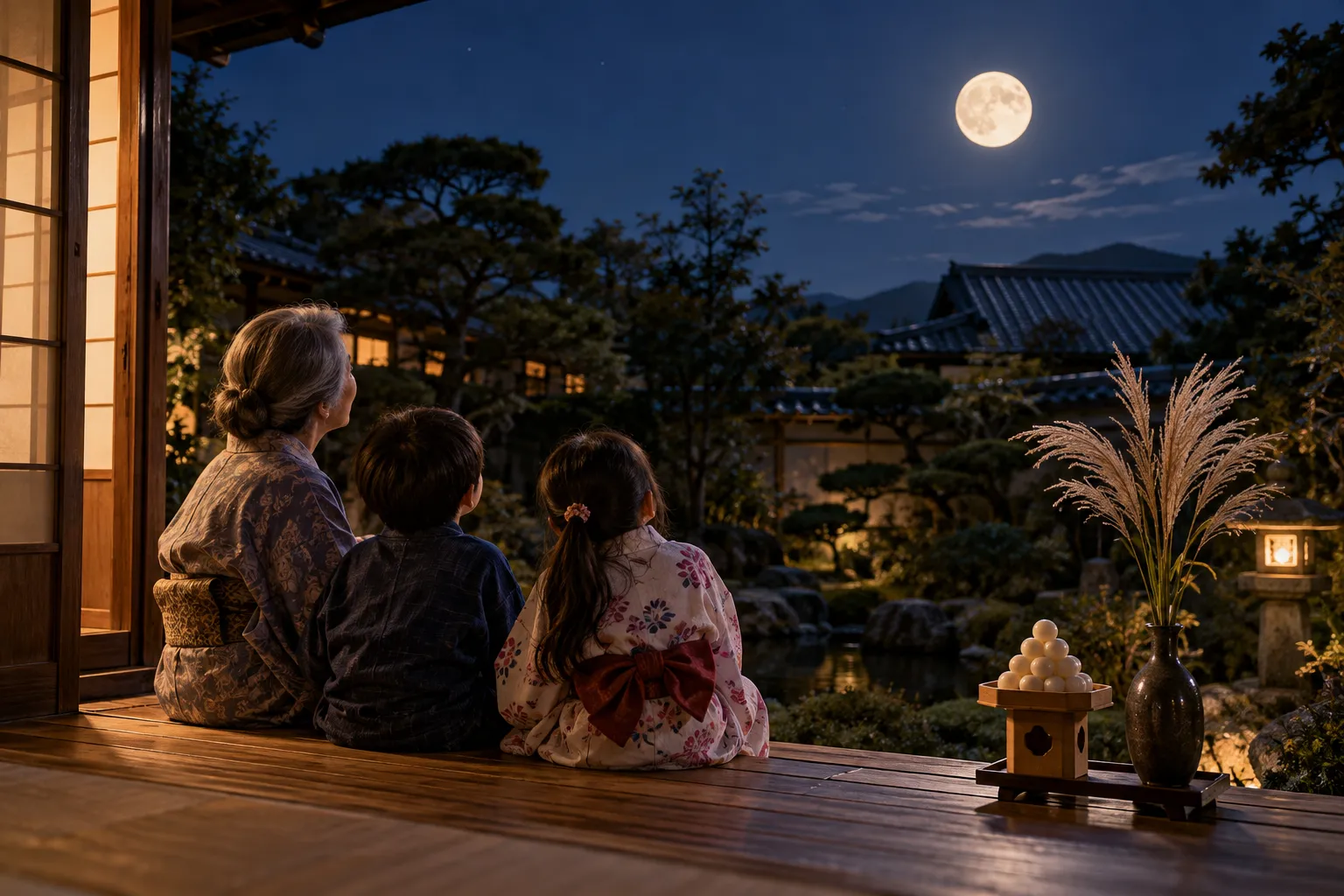 お月見（十五夜）（Tsukimi (Moon Viewing)）の風景