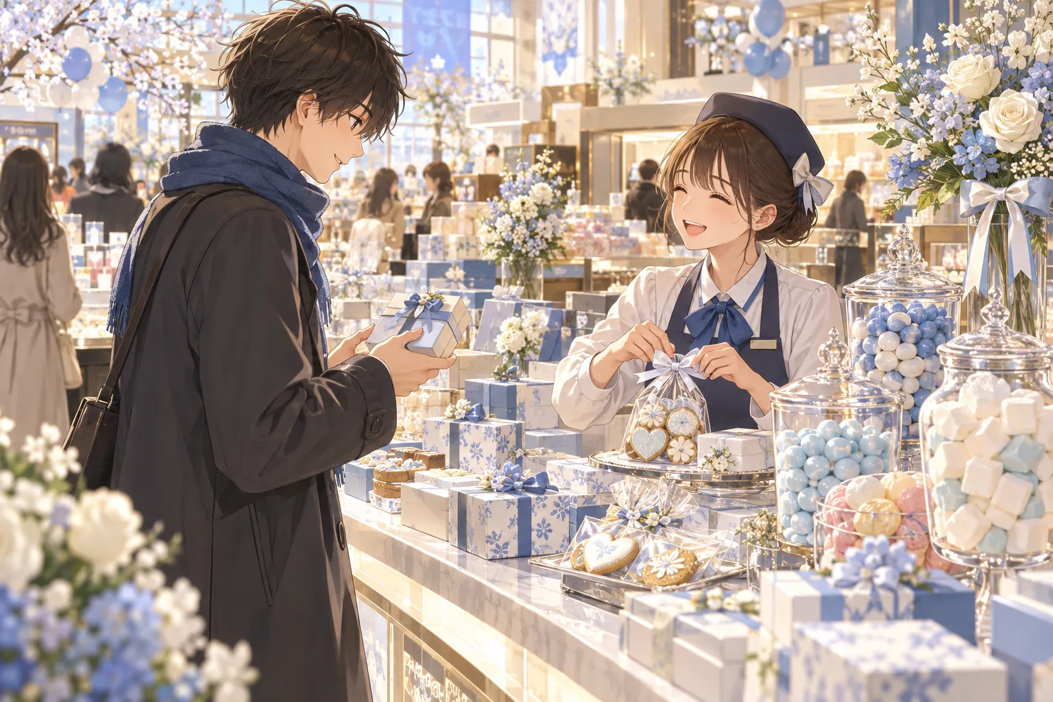ホワイトデー（White Day）のイラスト