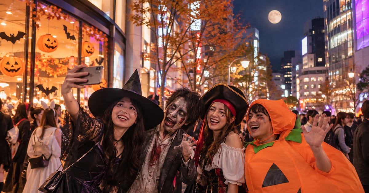 日本のハロウィンはいつから?渋谷・川崎の歴史を英語で