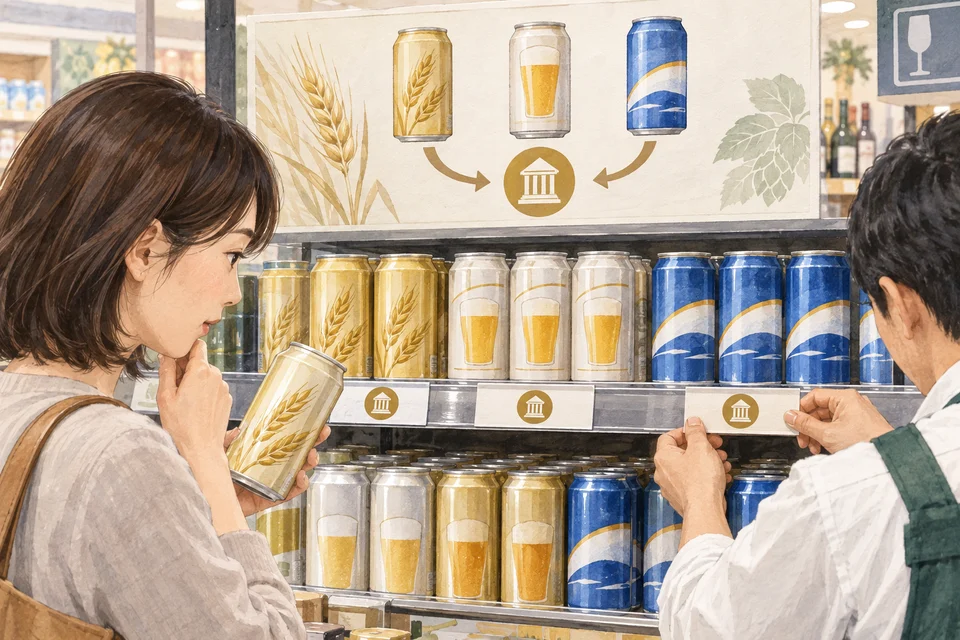 ビールも第三のビールも、税金が同じに — 麦芽の量で税が決まっていた国の、ビール風飲料の話