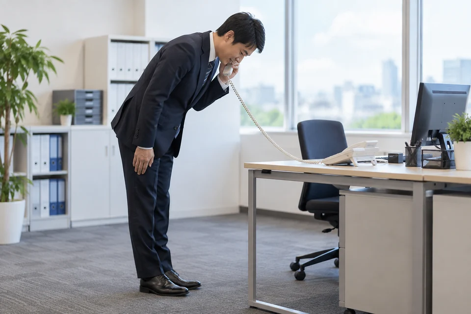 「電話でお辞儀するの？」 — 相手に見えないのに、体が勝手に動く理由