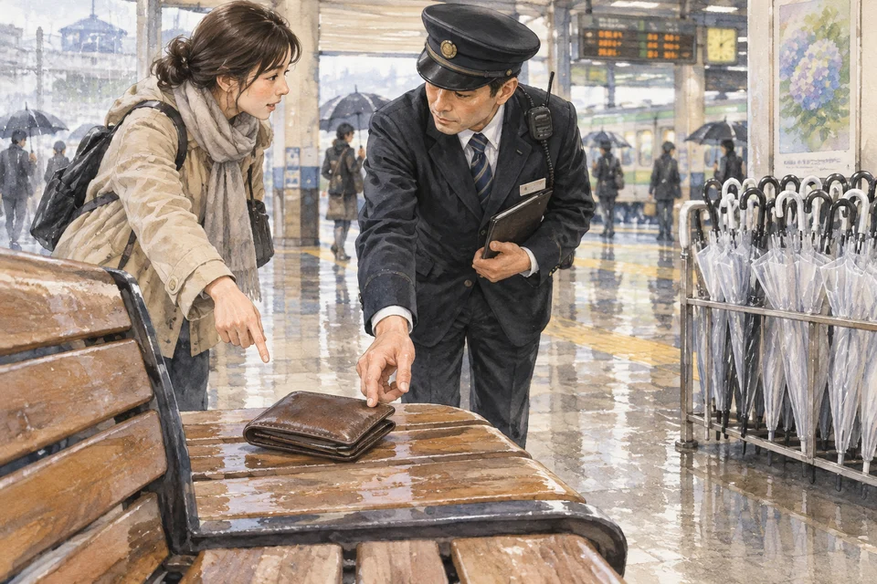 「財布を置き去りにする実験」動画のなぜ — 現金は返るのに、傘は返らない不思議