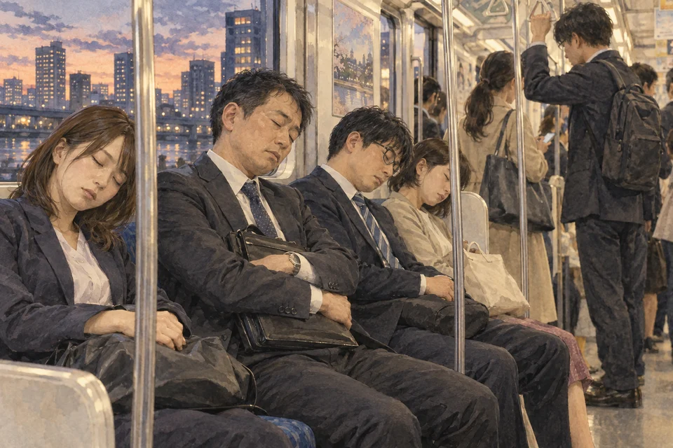 「なんで電車で寝てるの？」 — 治安の話で終わらせると、半分しか説明できない