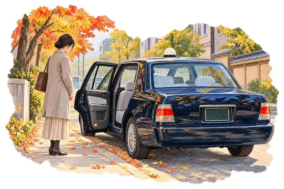 「タクシーのドア、勝手に開くの？」 — おもてなしより先にあった、事故と時間の話