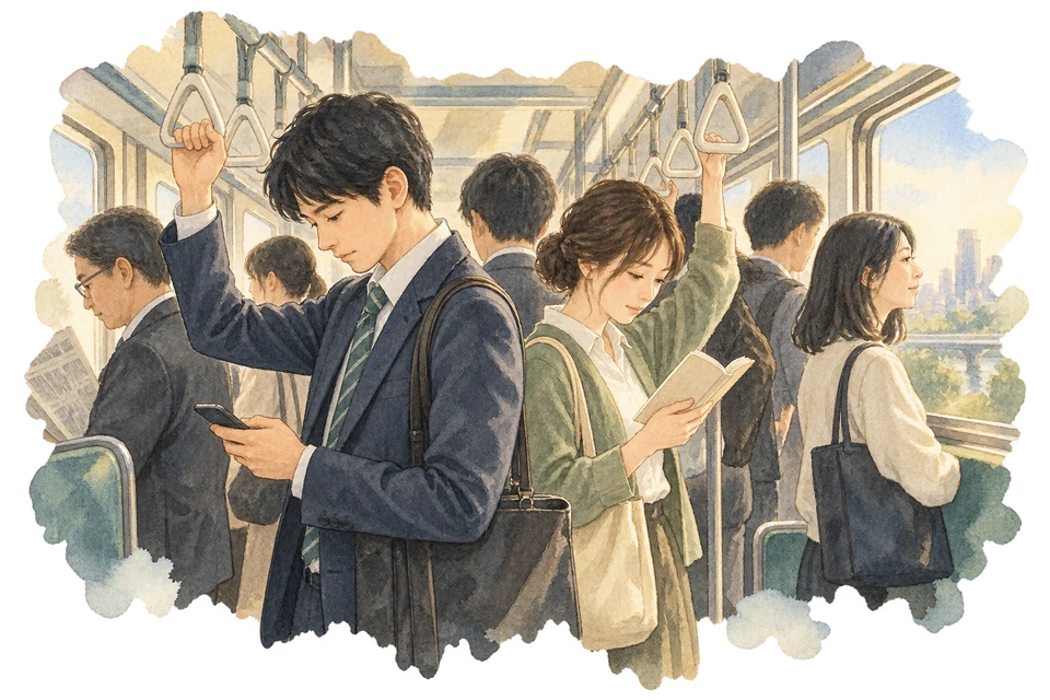「満員電車なのに、誰も電話しないの？」 — 法律ではなく、アナウンスが作った静けさの話