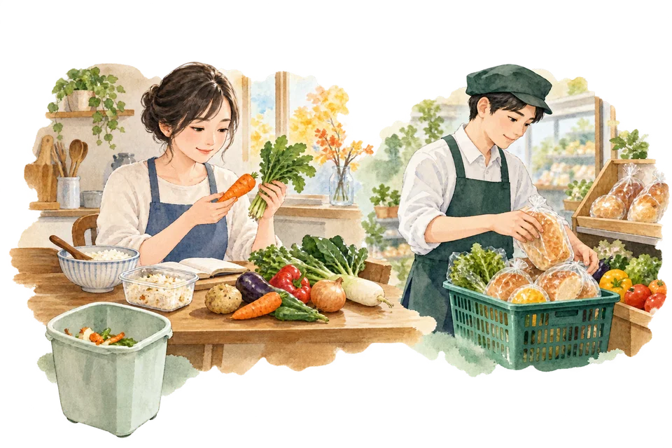 食品ロス、1年で461万トン — まだ食べられるのに捨てる理由は、家と店の両方にある