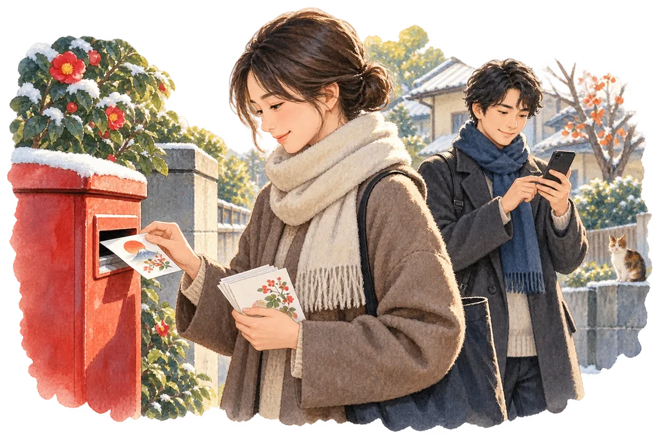 年賀はがき、ピークの8分の1に — 出す人が減るなかで、郵便局が締め切りを遅らせた話