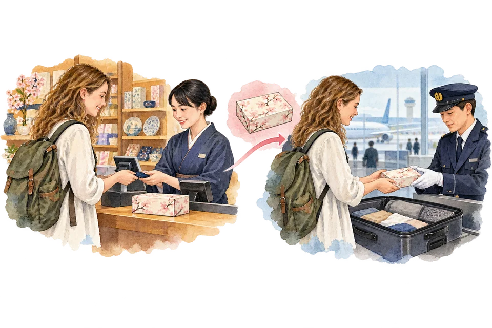 免税は「あとで返金」に変わる — 店で消費税を引かず、国外に持ち出したと確かめてから返す