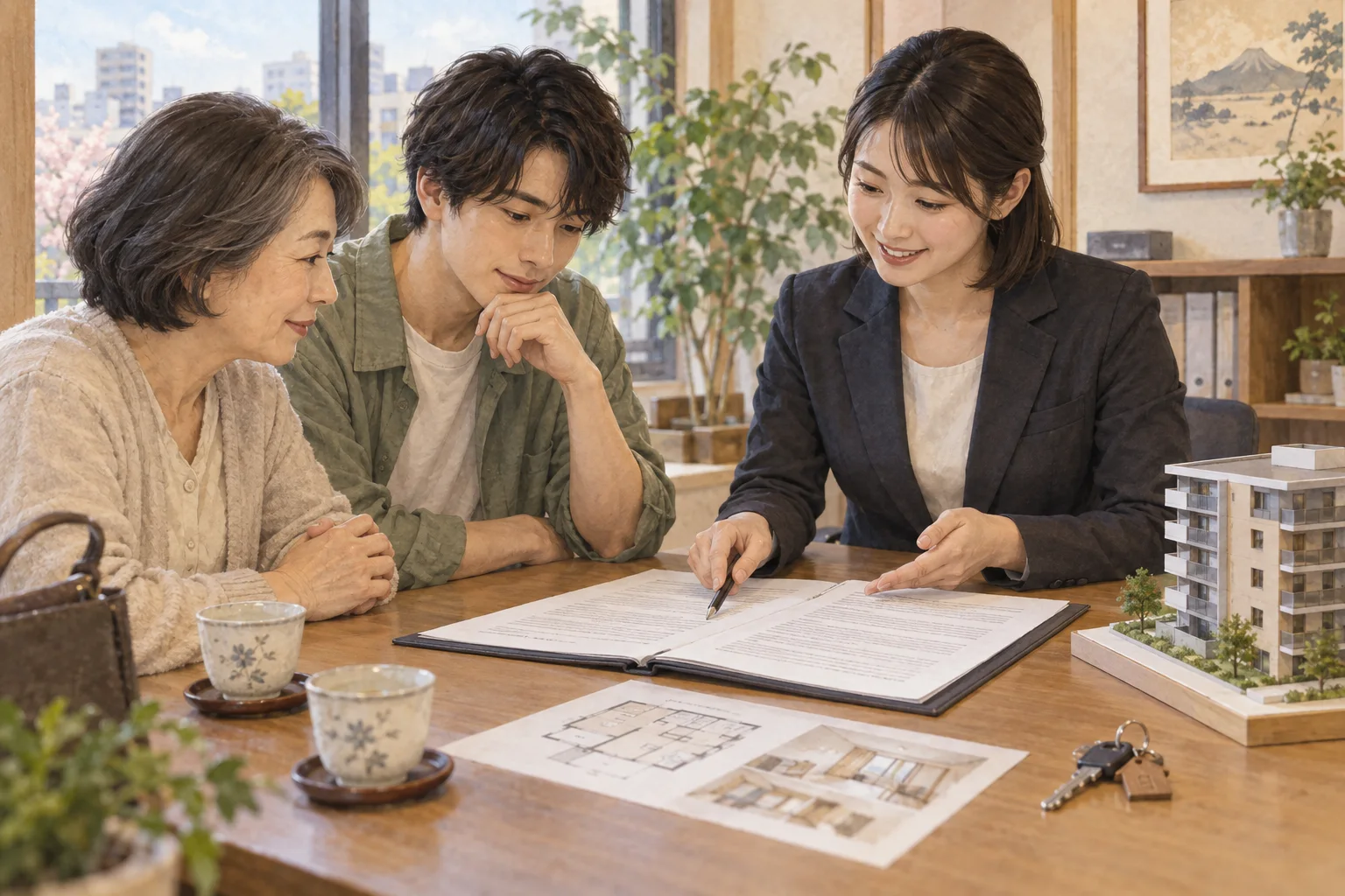 離婚後の生活や手続きを冷静に相談する二人