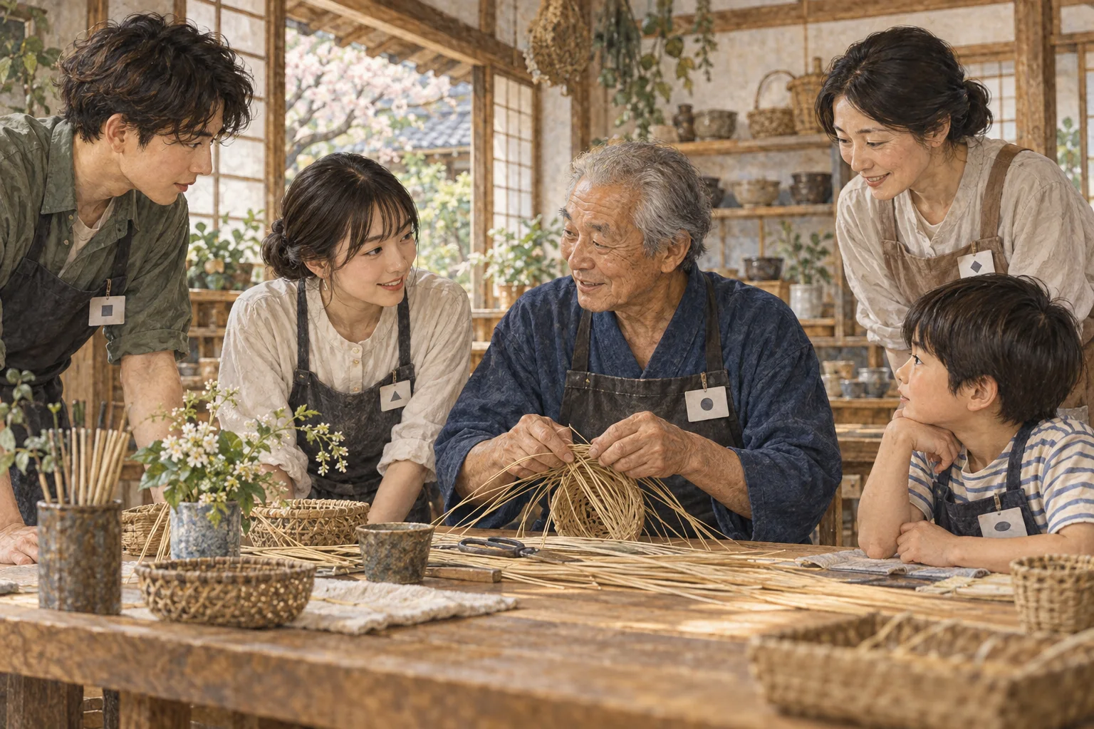 地域の集まりで互いに「さん」付けで呼び合う人々