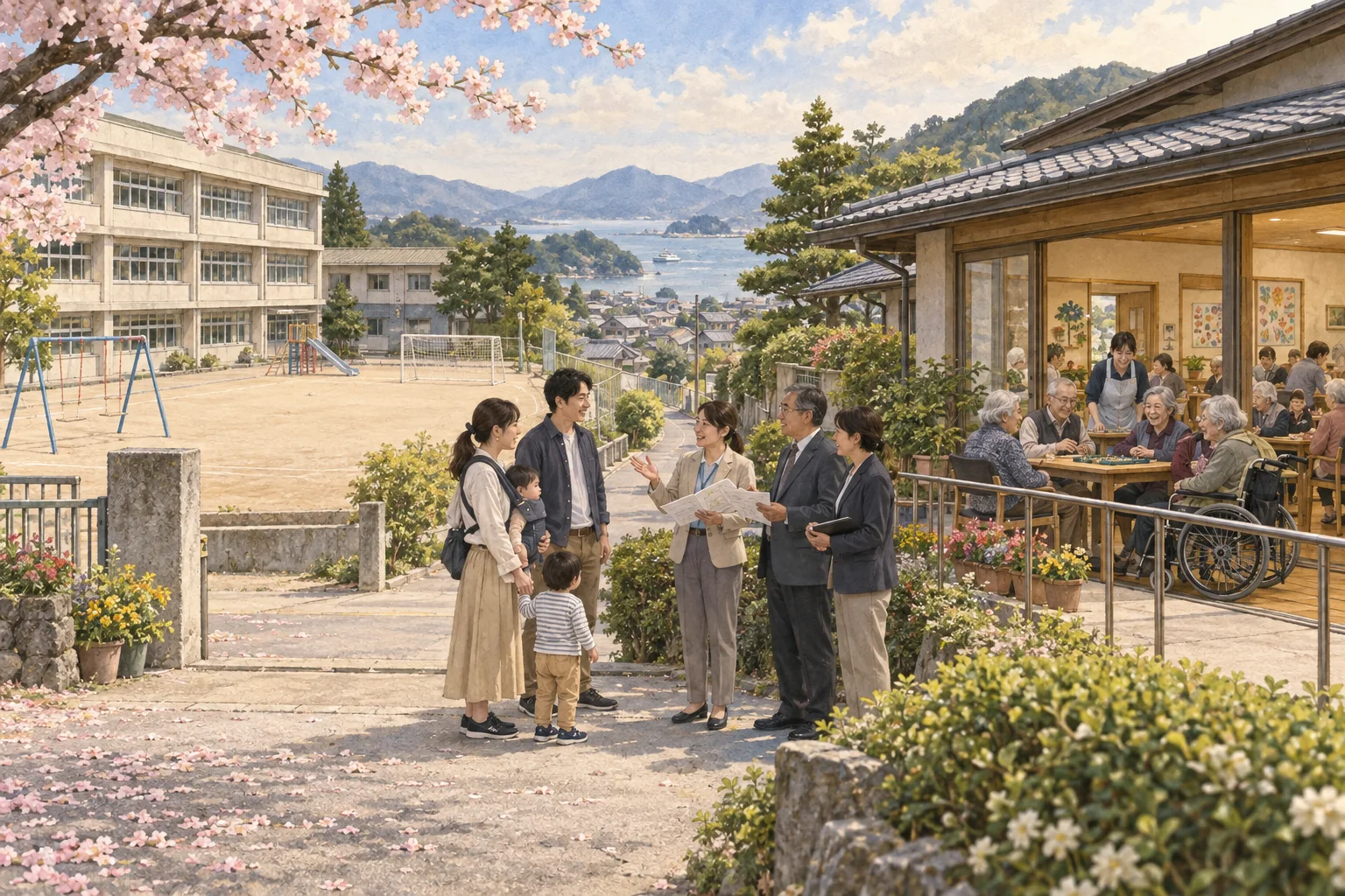 少子高齢化に合わせ地域サービスを考える住民