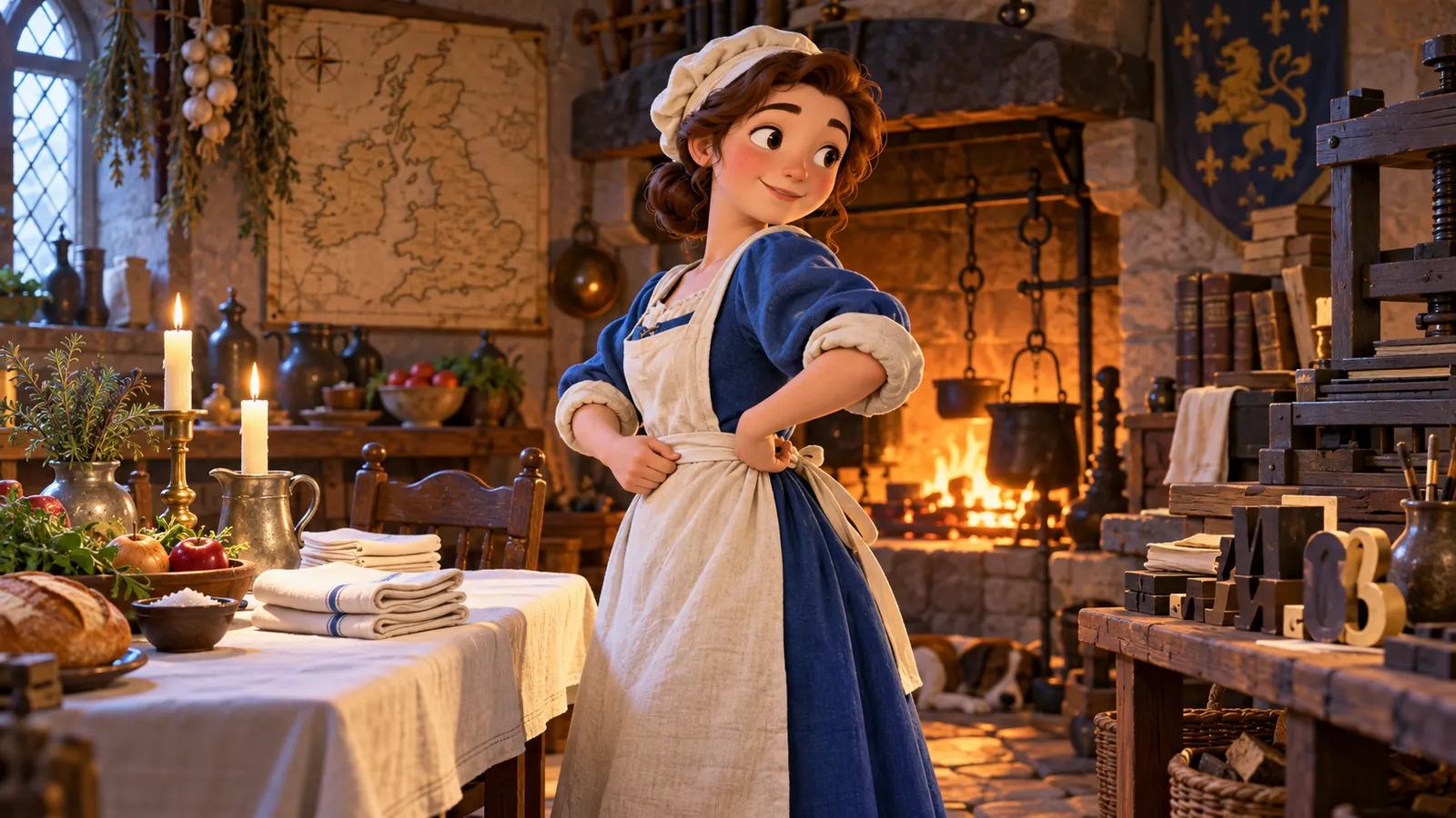エプロンは昔「ナプロン」。a napron を an apron と区切りなおして n が消えた