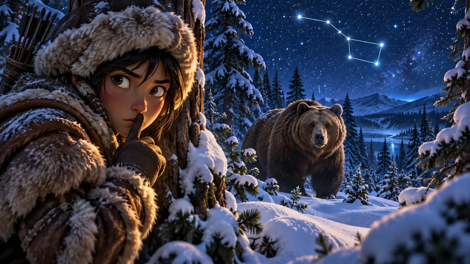 英語のクマ bear は「茶色いの」というあだ名らしい。本当の名前は Arctic(北極)に残る