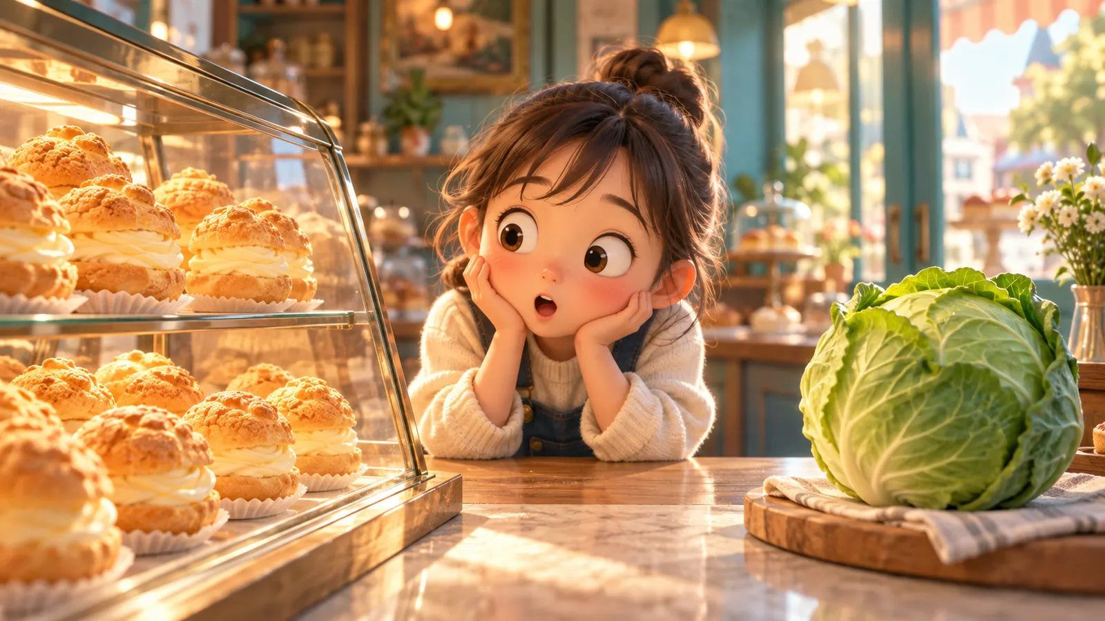 「シュークリーム」のシューは“キャベツ”。英語で shoe cream と言うと“靴のクリーム”に聞こえる
