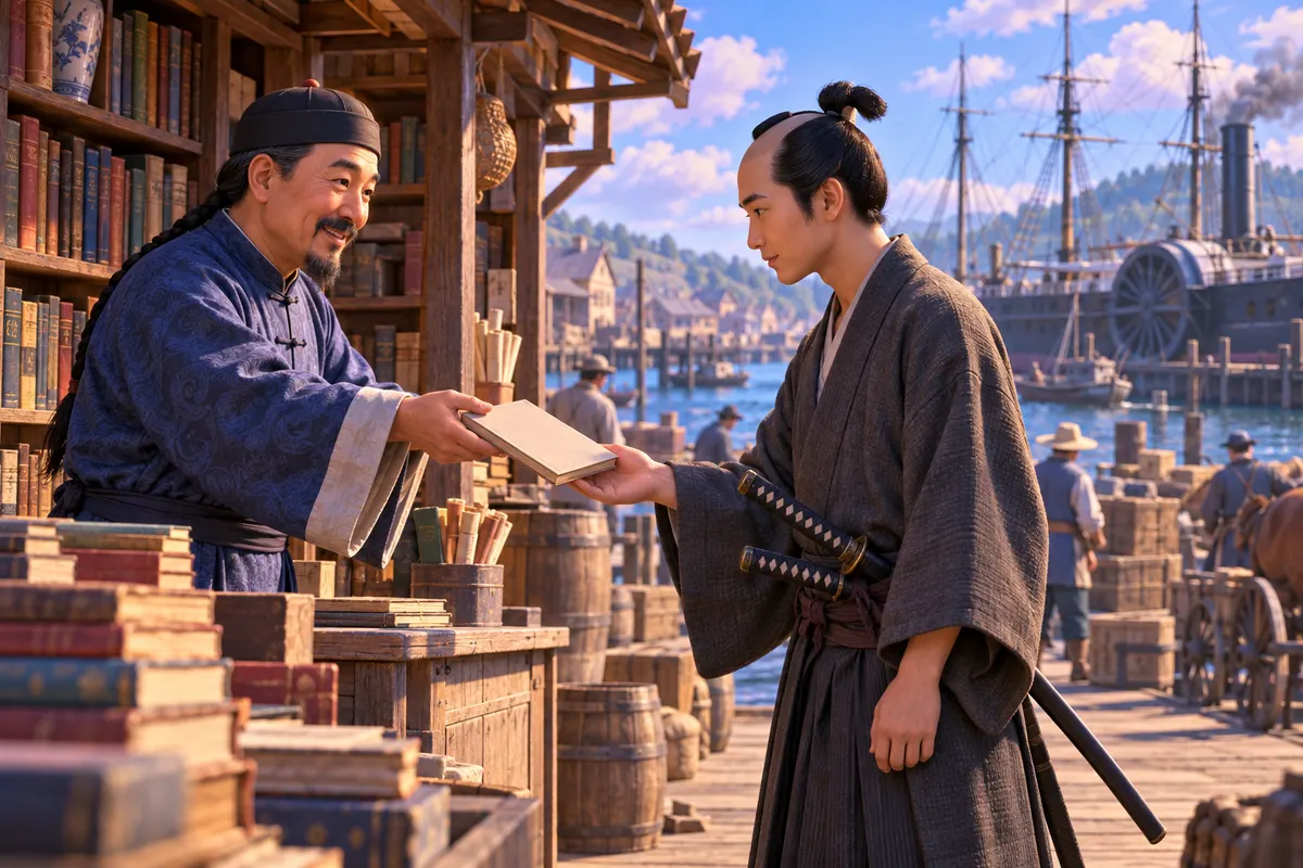 福沢諭吉は1860年、サンフランシスコの中国人の商人から『華英通語』を手に入れた(田野村 2018)