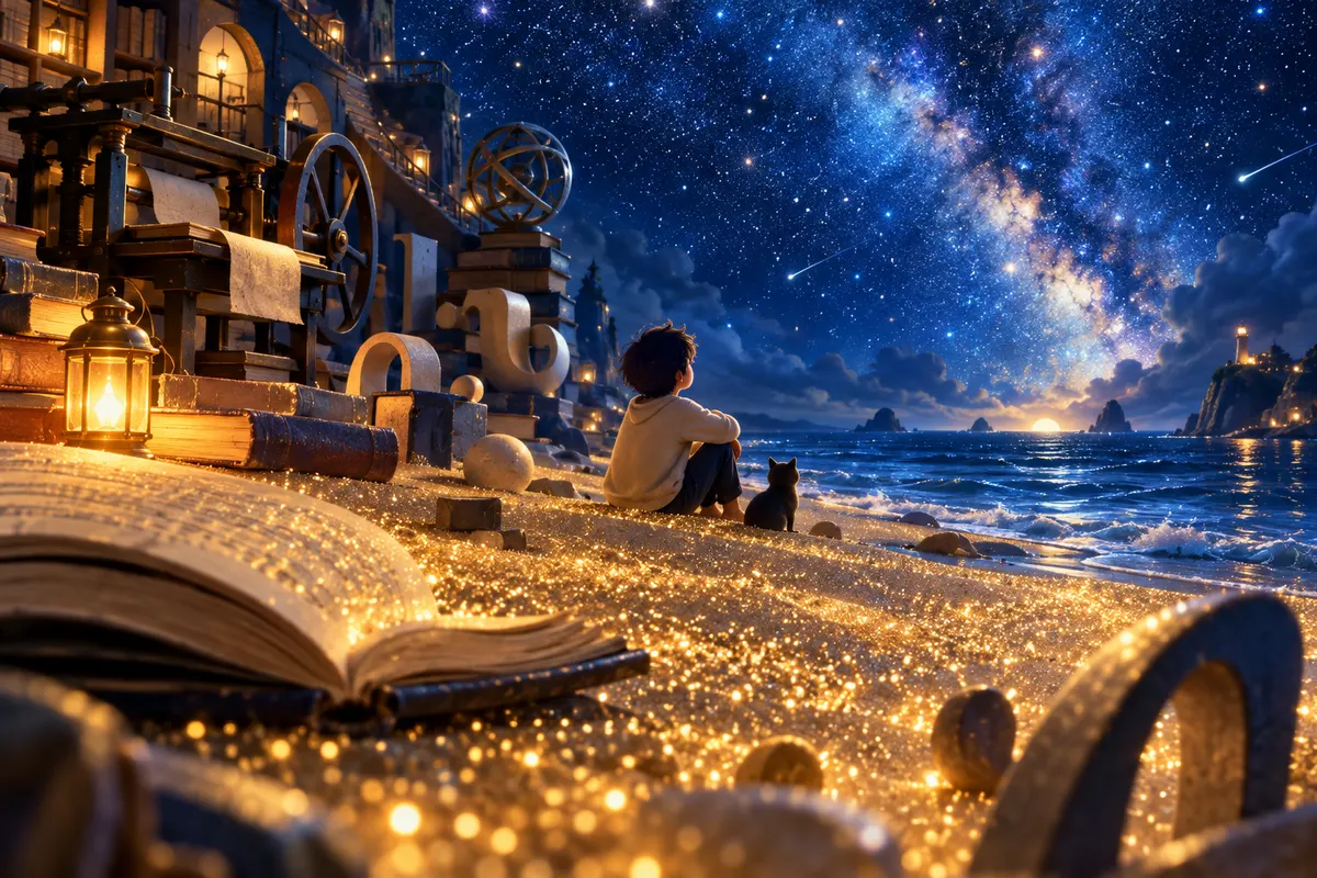 砂浜の砂粒(約10の20乗)も、宇宙の電子(約10の79乗)も、googol(10の100乗)には届かない(Kasner & Newman 1940 のたとえ)