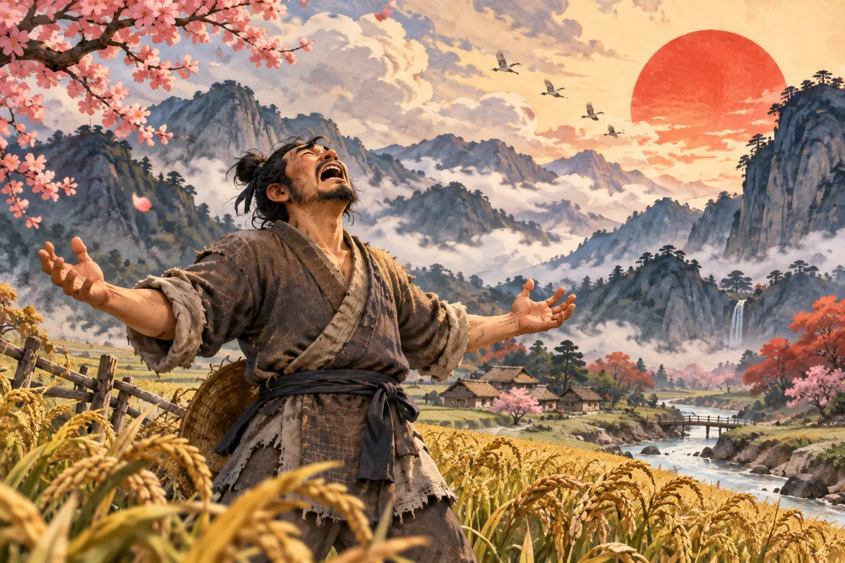 『字通』は「号泣」の用例として『孟子』の一節を挙げている。伝説の聖天子・舜が田に出て、天に向かって号泣したという話だ