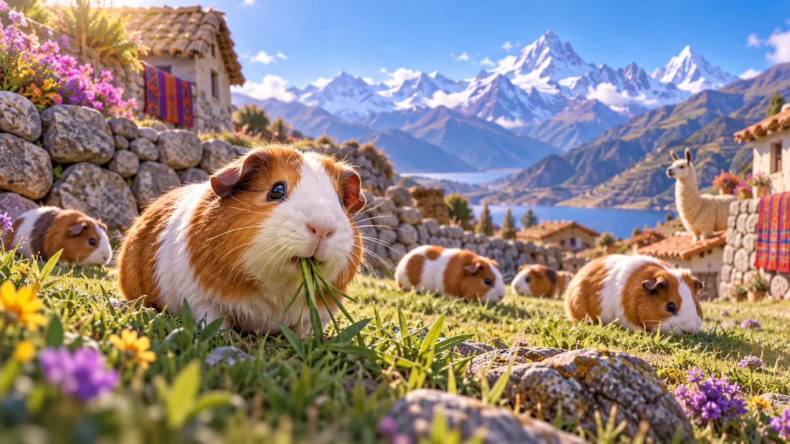 「モルモット」は、別の動物マーモットとの取りちがえらしい。英語 guinea pig もギニア生まれではない