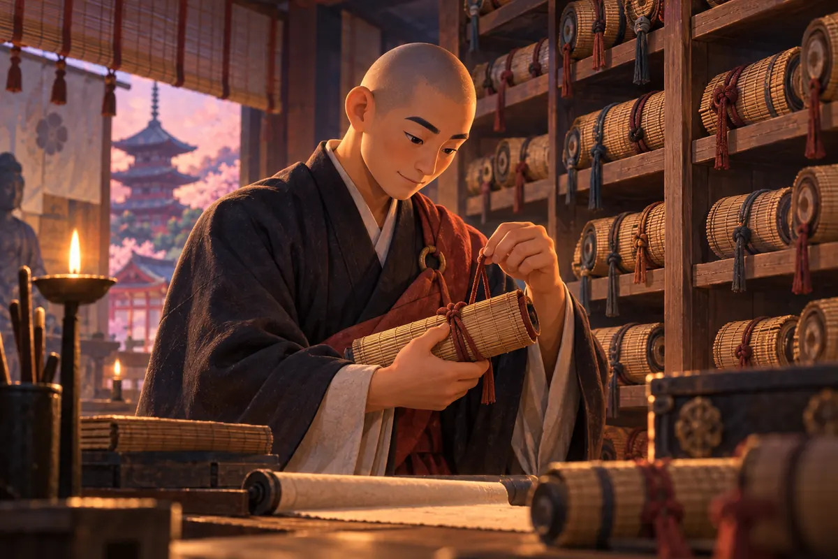 昔の本は「帙（ちつ）」という覆いに包まれ、ひもで結ばれていた。そのひもを解くのが「ひもとく」のもと（デジタル大辞泉・日本国語大辞典）