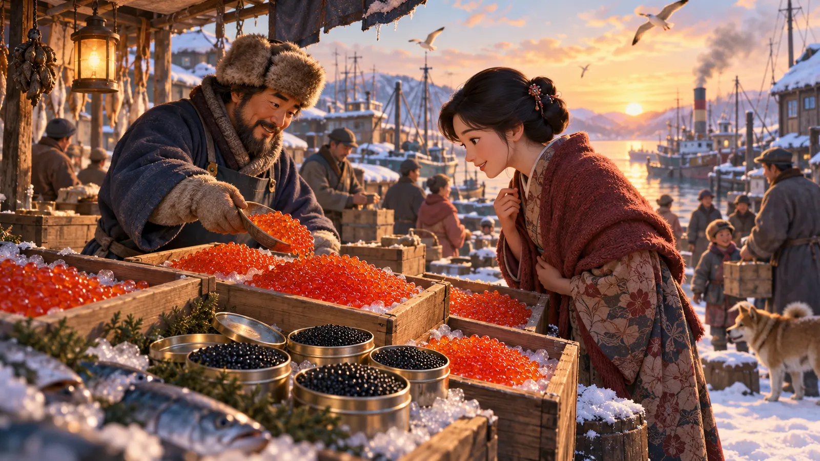 「イクラ」はロシア語で「魚の卵」。昭和の初めは「キャビア」として売られていた