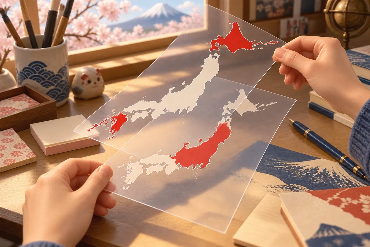「疲れた」のこわいと「恐ろしい」のこわい。国立国語研究所の地図では、使う地域がほぼ補い合っていた(イメージ)
