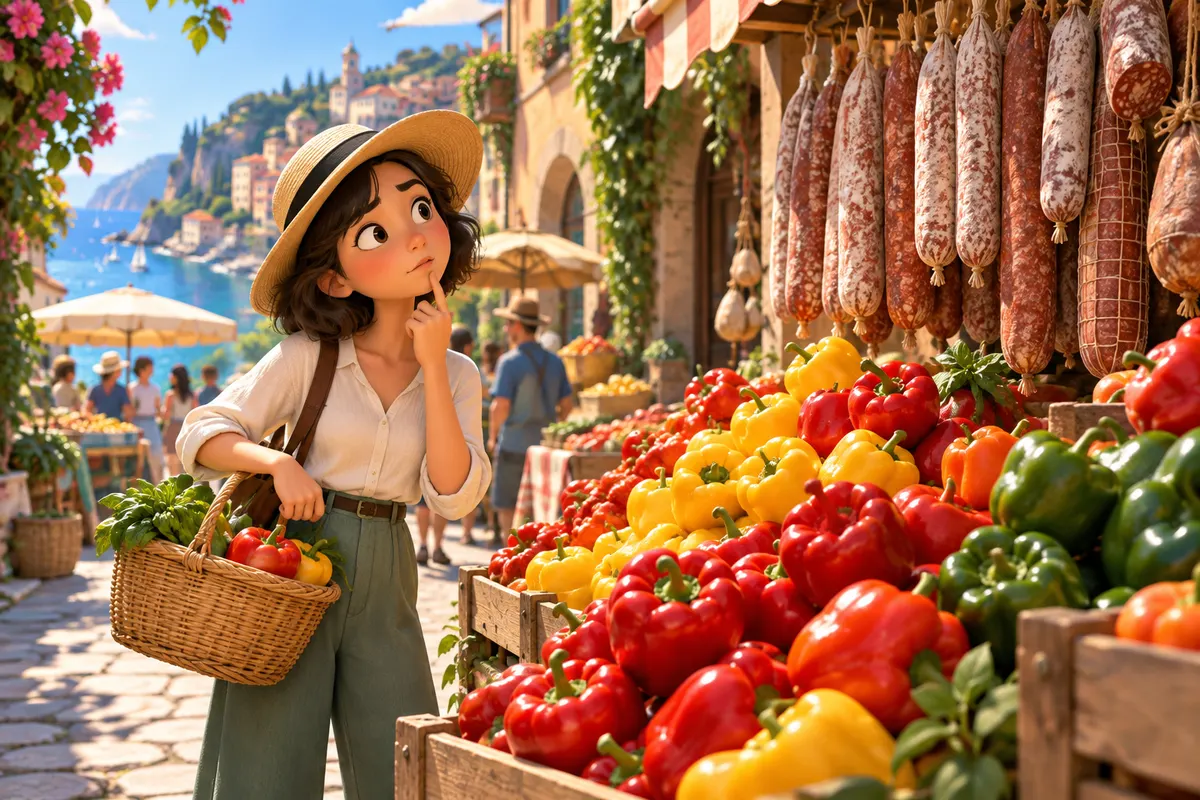イタリア語の peperoni は野菜のピーマン・パプリカ。辛いサラミの pepperoni はアメリカで生まれた呼び名(AHD)