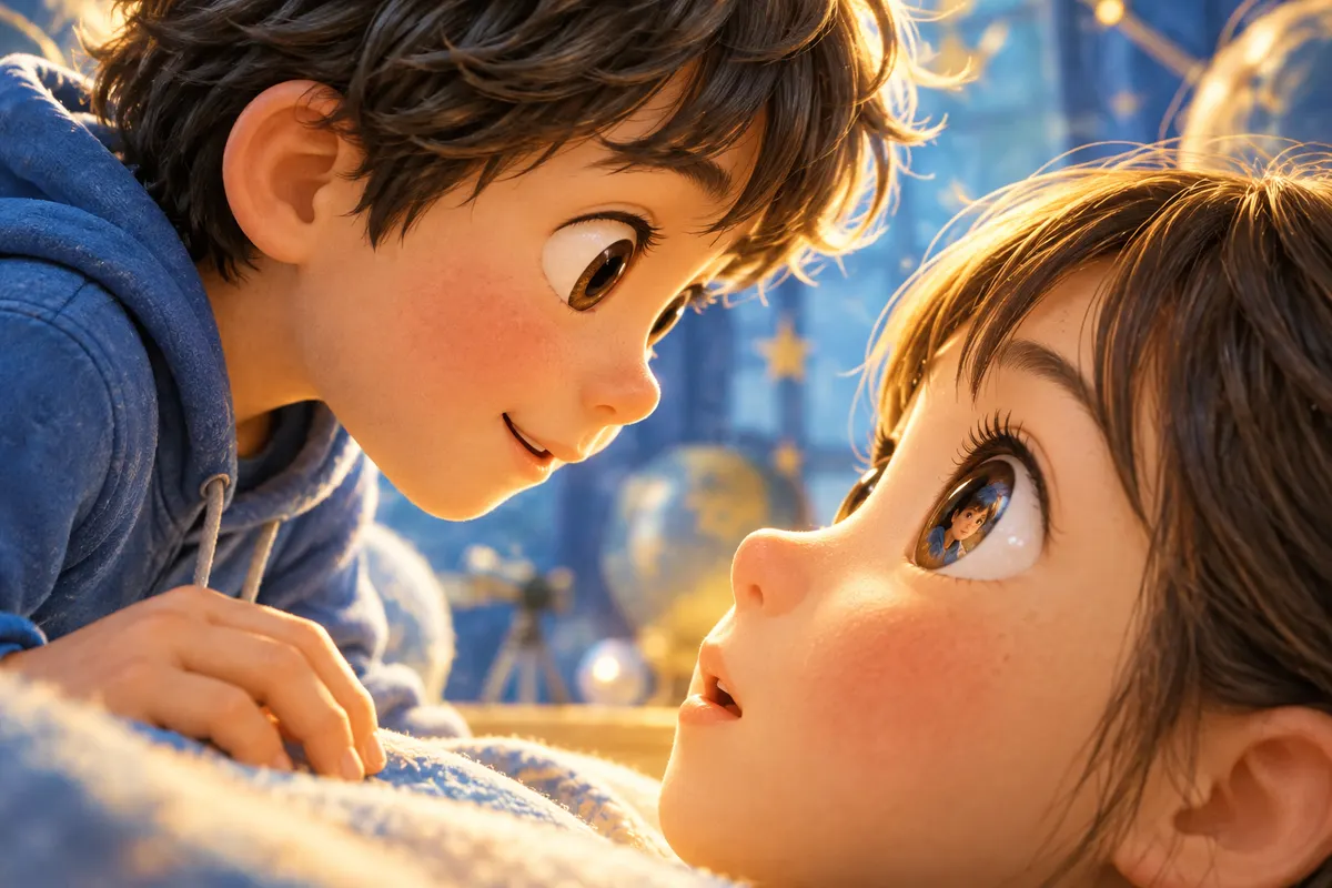 pupil(瞳)の語源は「小さな人形」。相手の瞳をのぞくと、自分の小さな姿が映って見える