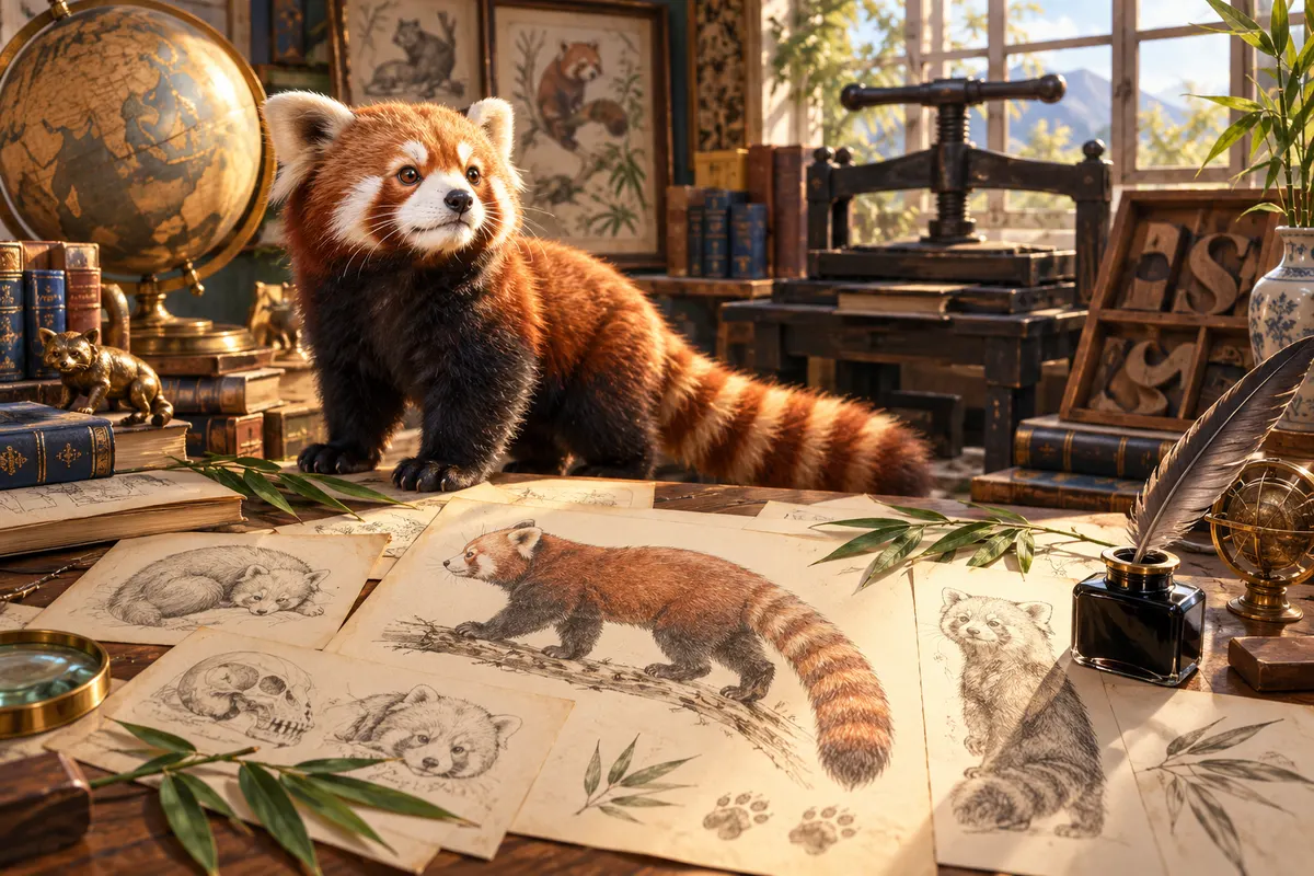 panda は1825年、まずレッサーパンダの名前として動物学に登場した(AHD・Dictionary.com)