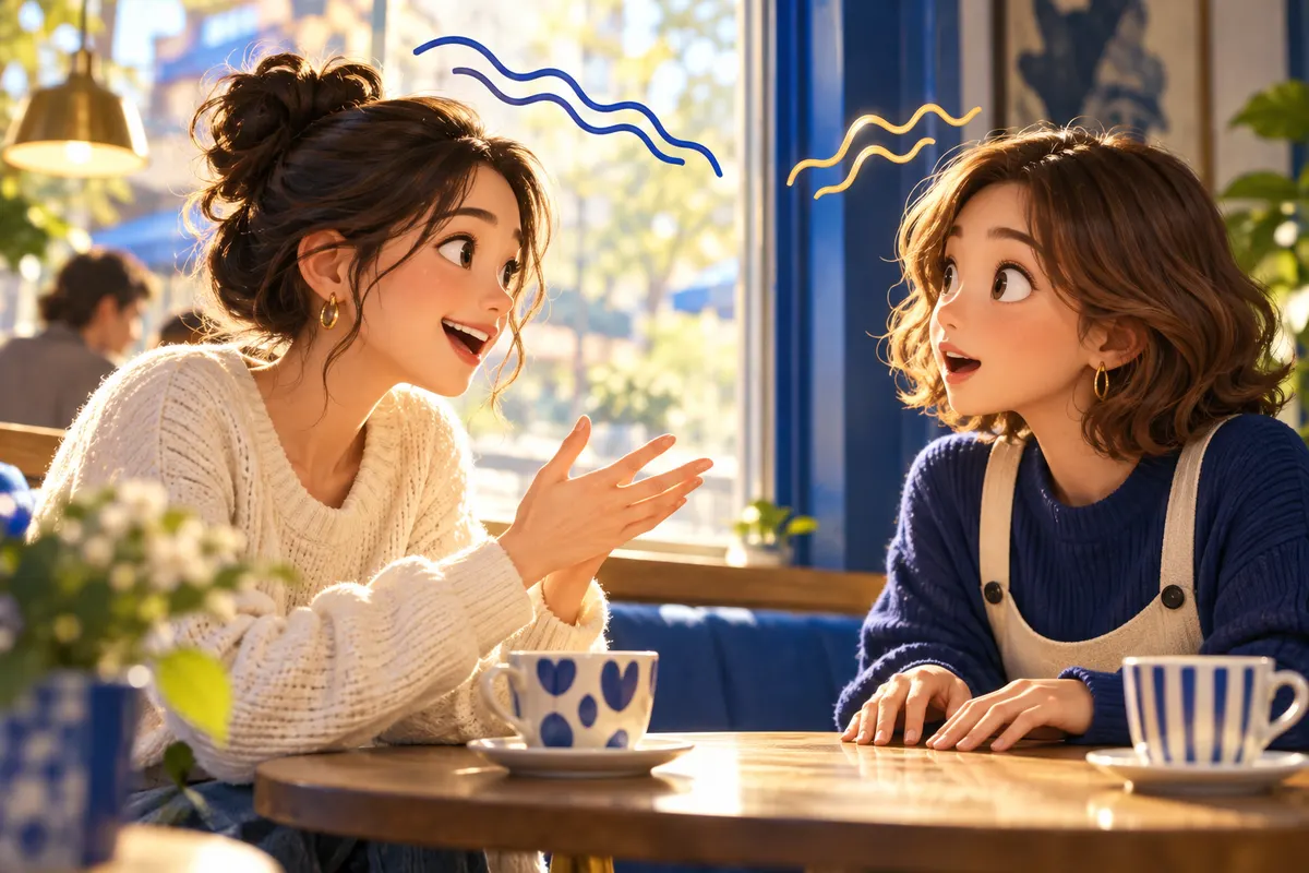 下げ調子で言われた Did I tell you that I have a new job? は、質問ではなく「お知らせ」だった(ヘドバーグらの2006年の研究の例)