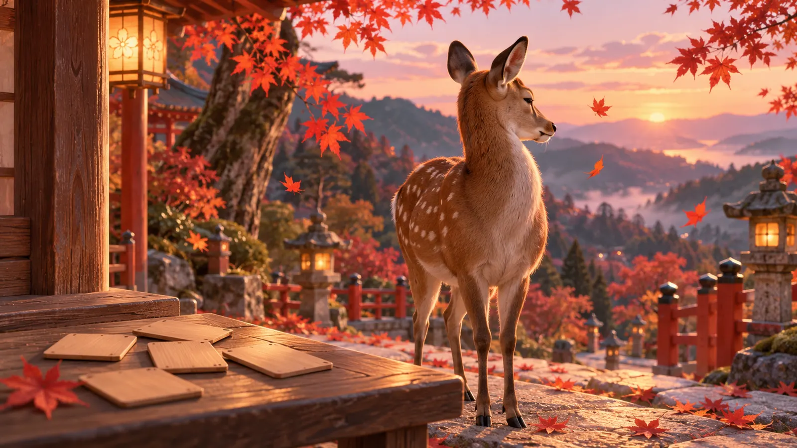 無視する「シカト」は花札から来たらしい。もみじの札の鹿が、そっぽを向いている