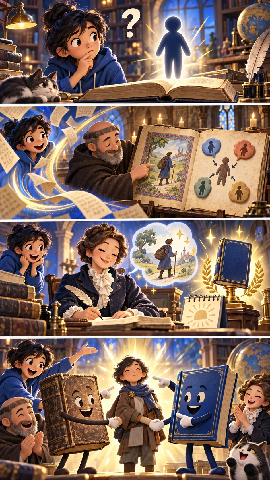 1人を指す they は“新しい英語”じゃなかった。14世紀の物語にもう登場の4コマ漫画