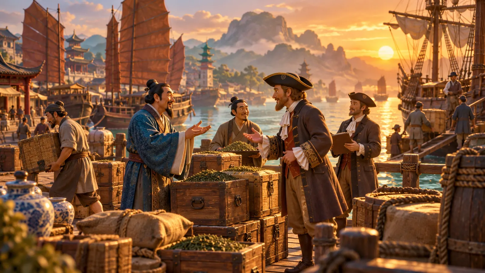 世界の「お茶」は「チャ」か「テ」が大半。英語の tea は中国・福建の港の「テ」から