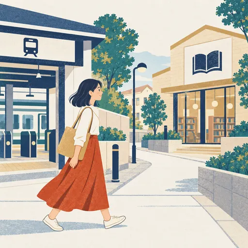 a few minutes' walk のイメージ