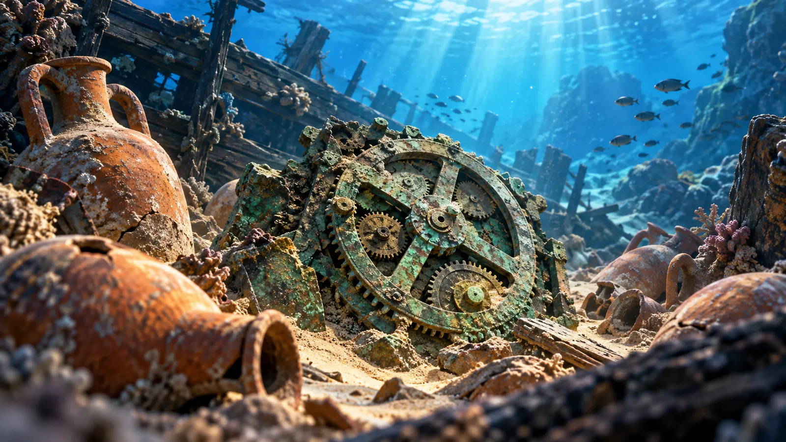 沈没船から出た2000年前の「歯車コンピューター」。アンティキティラ島の機械は日食まで予測していた