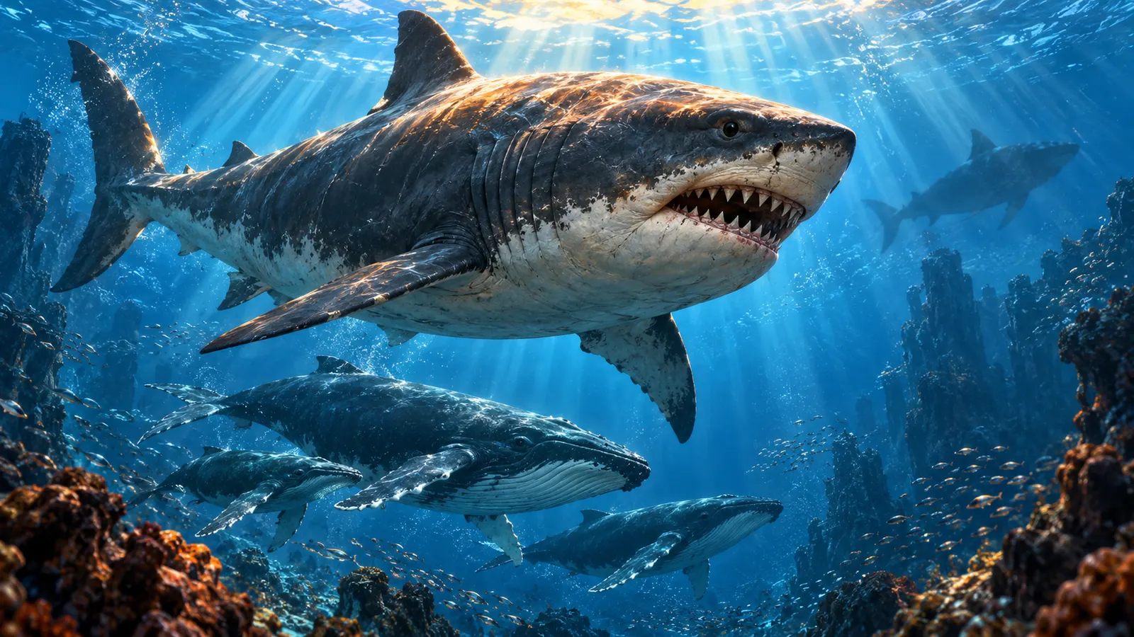 メガロドンはなぜ絶滅した？ 最大24m説の巨大ザメ、ライバルは「ホホジロザメ」だったかもしれない