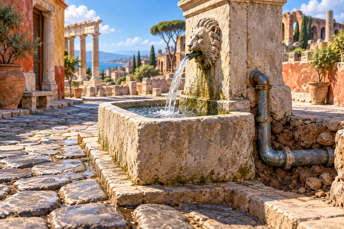 ローマの水道は高度な技術だったが、管には鉛が使われていた