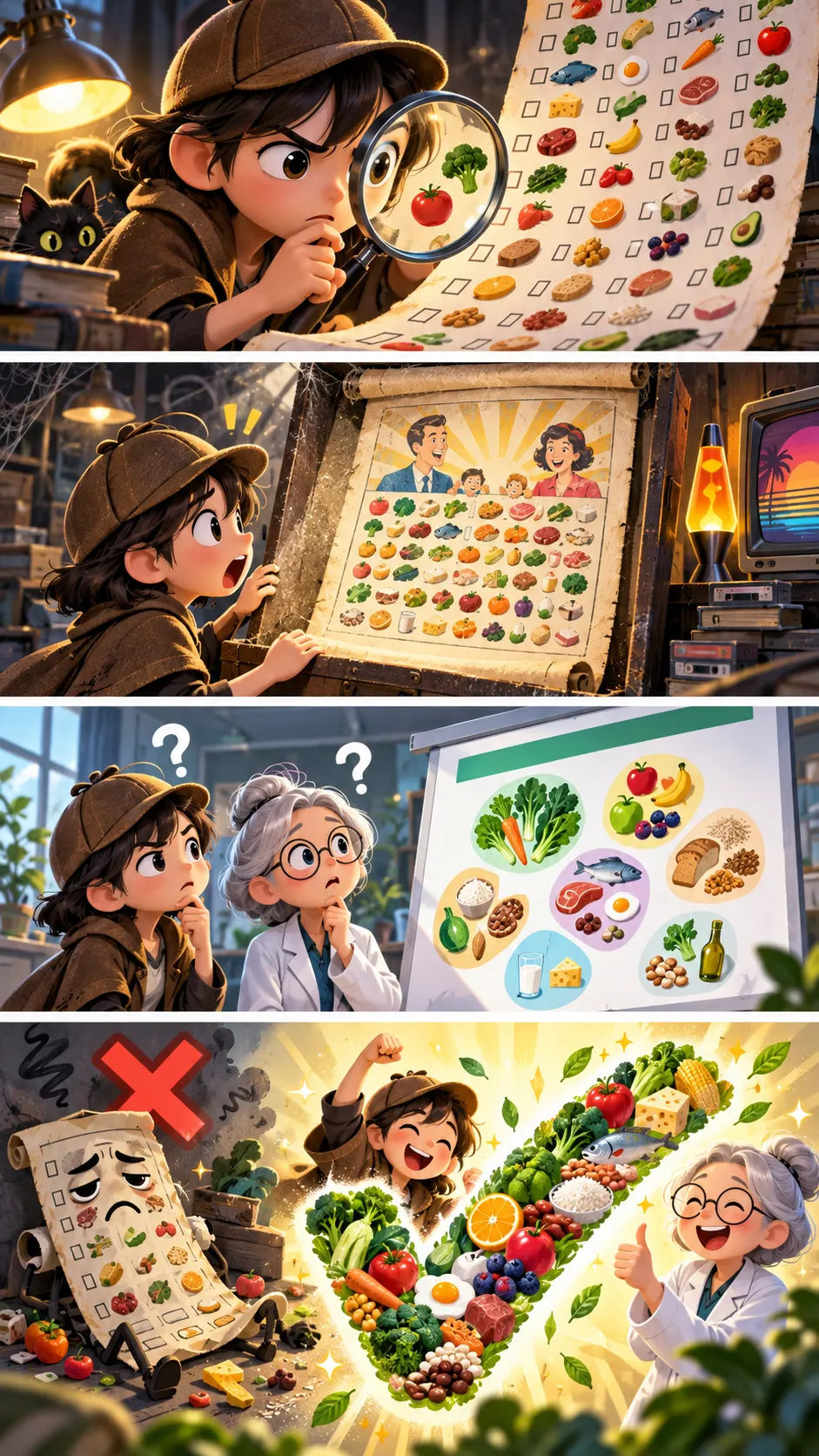 「1日30品目食べなさい」は、国の指針からとっくに消えていたの4コマ漫画