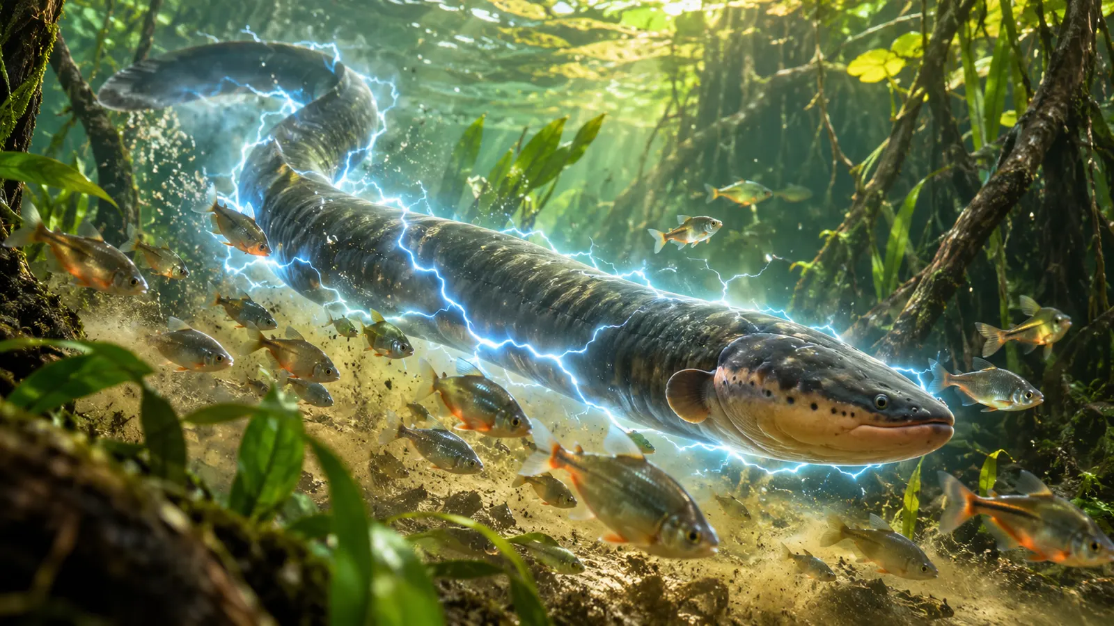 デンキウナギはウナギじゃなかった。最強860ボルト、獲物を“リモコン操作”する発電魚