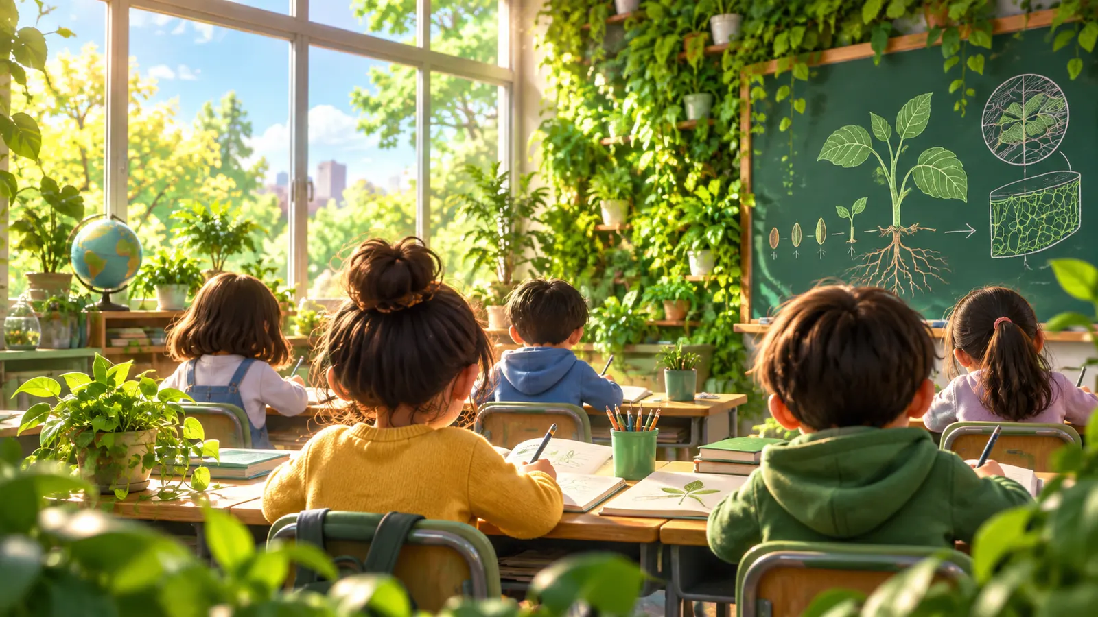 緑の多い学校の子は記憶力が伸びやすい？ 2593人の調査と「教室の緑」の実験